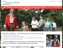 Tablet Screenshot of carlottacollette.com